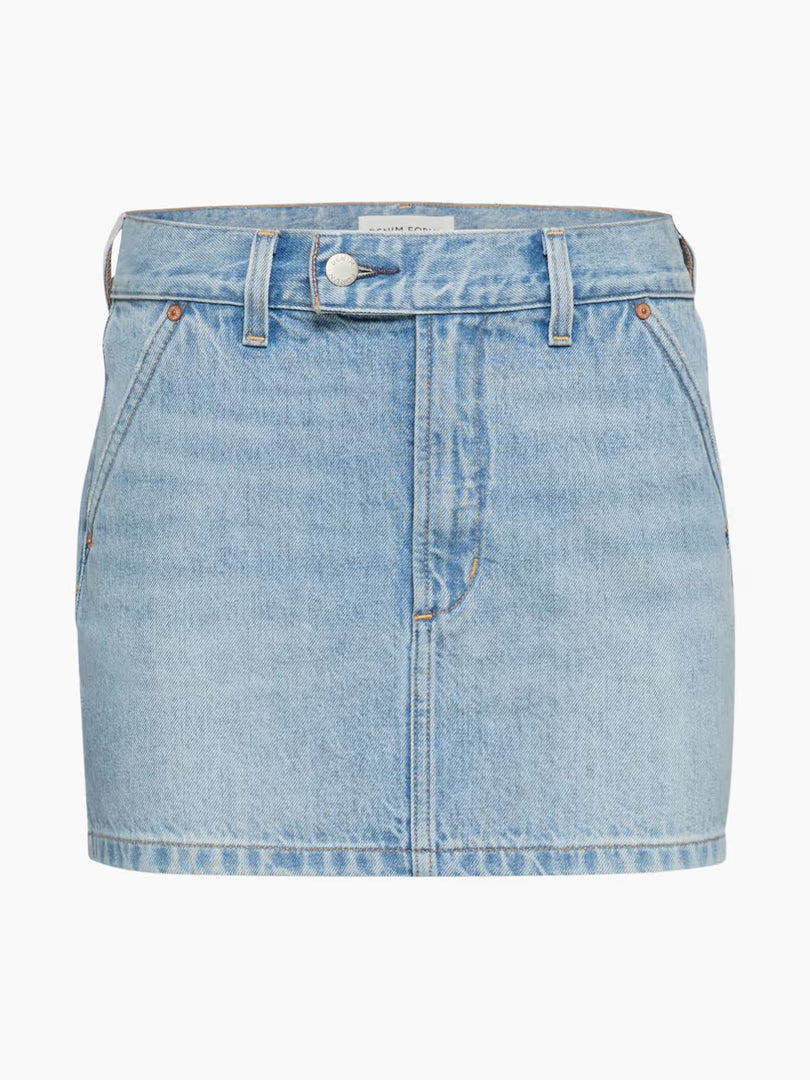 Workwear Mini Denim Skirt