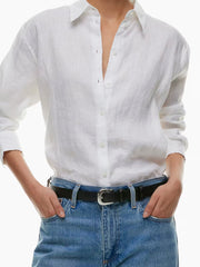 Solid Brass Leather Belt